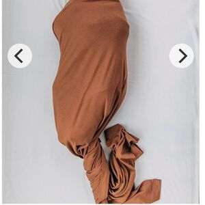 Mebie baby Brown swaddle blanket